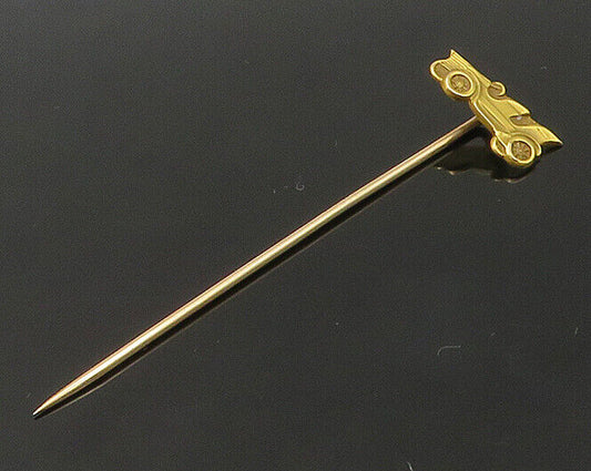 10K GOLD  Vintage Petite Old Fashioned Car Lapel Pin  GOT024