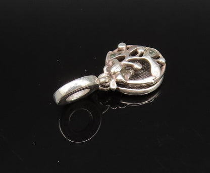 925 Sterling Silver  Vintage Enamel Topaz & Gemstones Loose Charms  TR3442