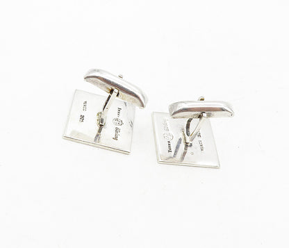 MEXICO 925 Sterling Silver  Vintage Mayan Aztec Sun Calendar Cuff Links TR1558