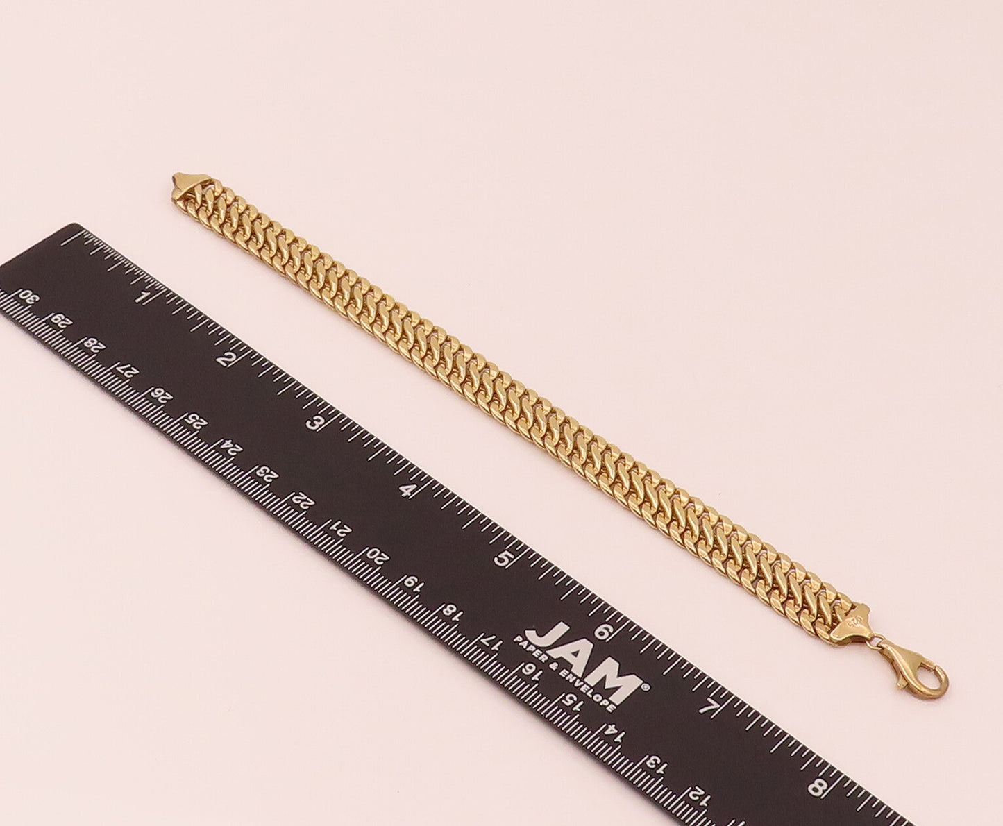 925 Sterling Silver  Vintage Infinity Curb Link Bracelet  BT9804