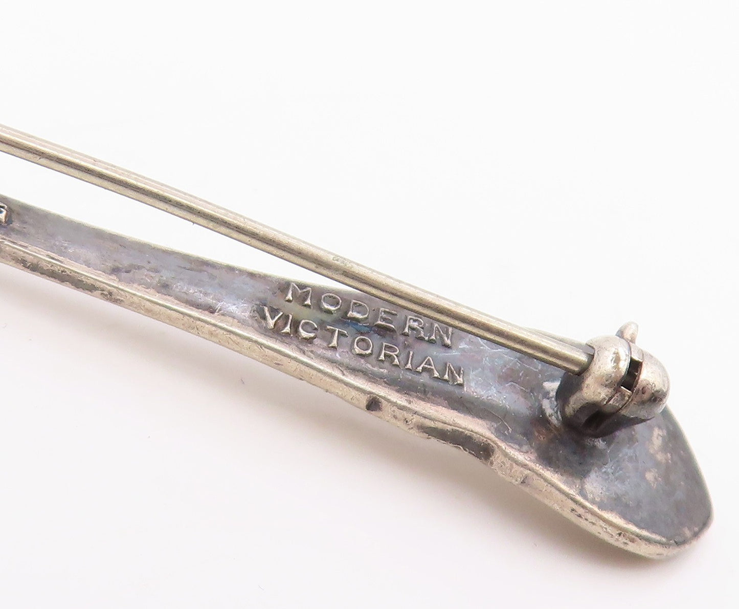 LUNT 925 Sterling Silver Vintage Modern Victorian Spoon Brooch Pin  BP5046