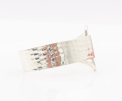 925 Sterling Silver Vintage Bracelet VERSANI Solid Designer Cutout Cuff  BT10441