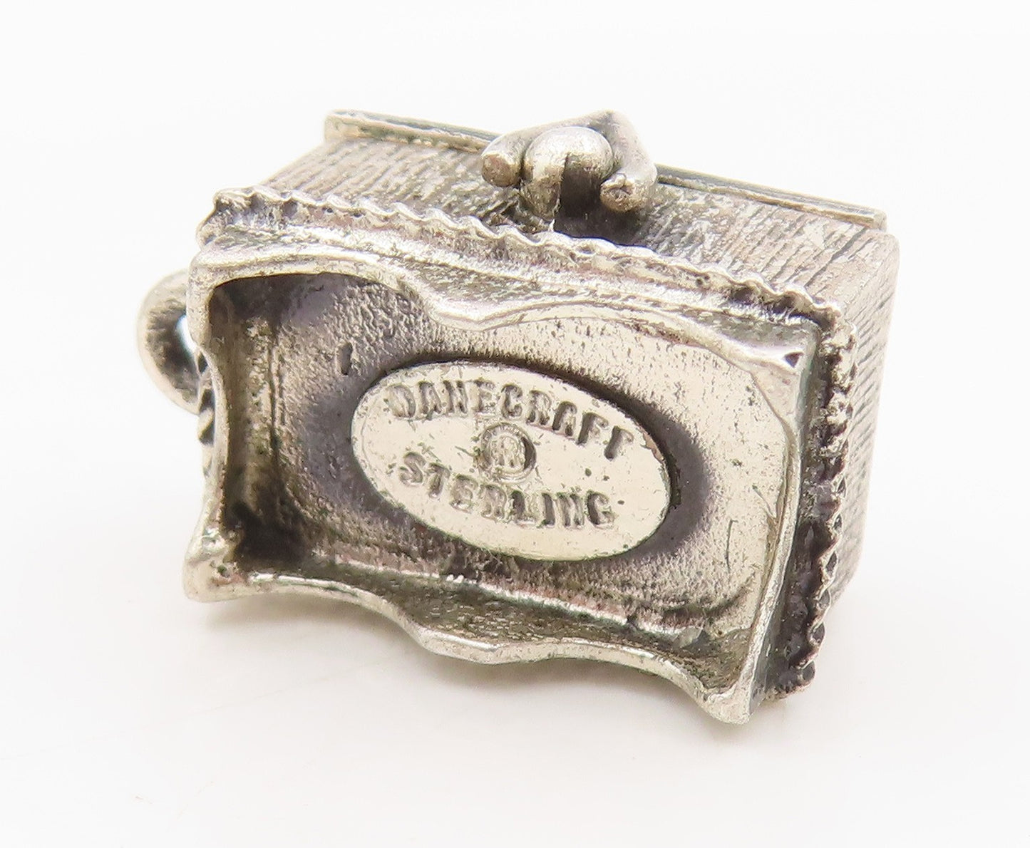 925 Sterling Silver Vintage Pendant DANECRAFT Hope Chest Charm OPENS  PT25450