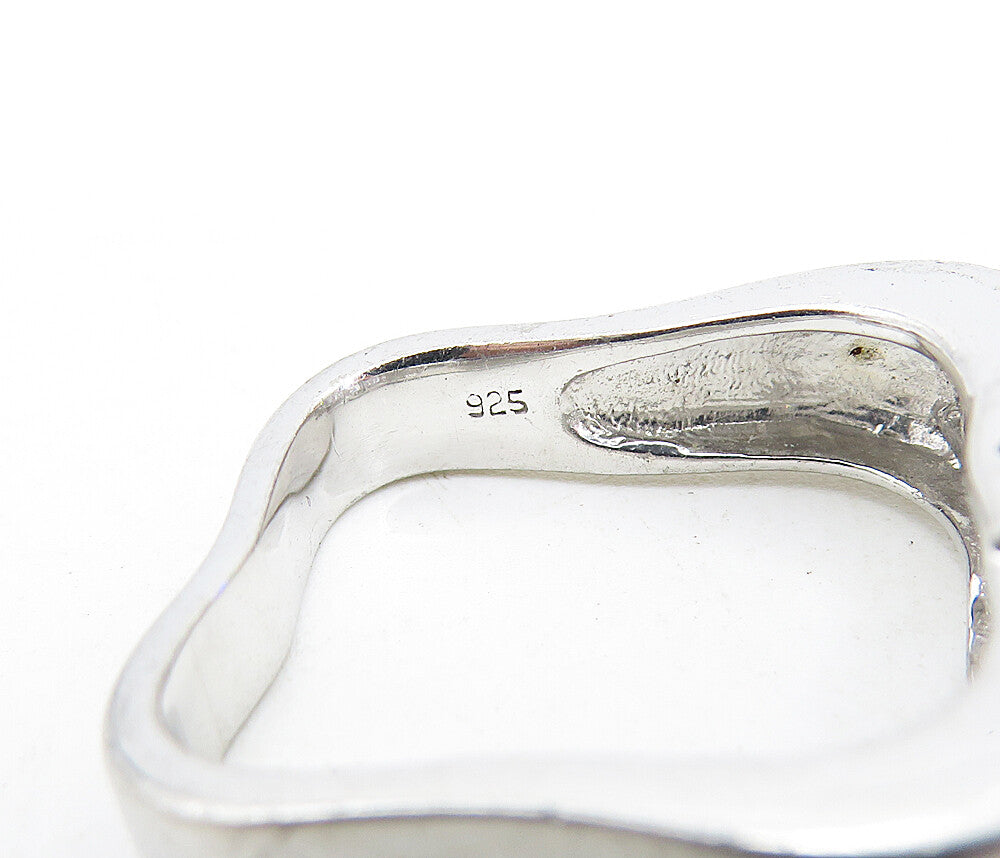 925 Sterling Silver Cubic Zirconia Solitaire With Accents Ring Sz 6 RG6769