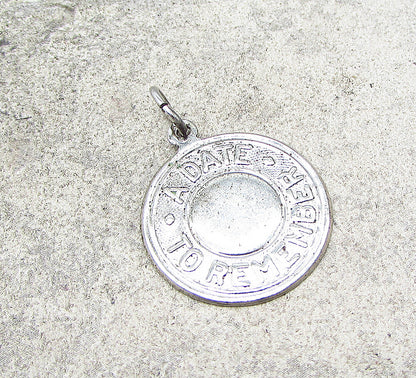 925 Sterling Silver  A Date To Remember Charm Pendant  PT1742
