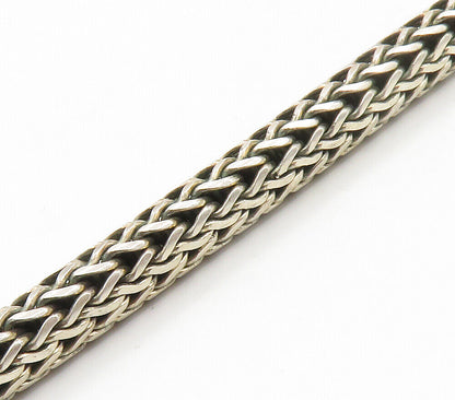 925 Sterling Silver  Vintage Shiny Minimalist Wheat Link Chain Necklace NE2427
