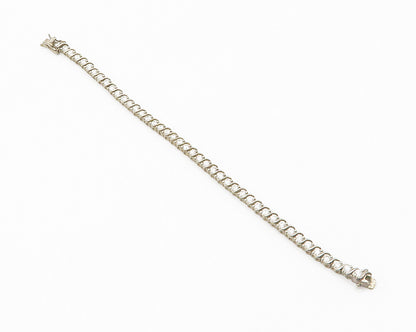 ROSS SIMON 925 Sterling Silver  Vintage Topaz Swirl Tennis Bracelet  BT5703