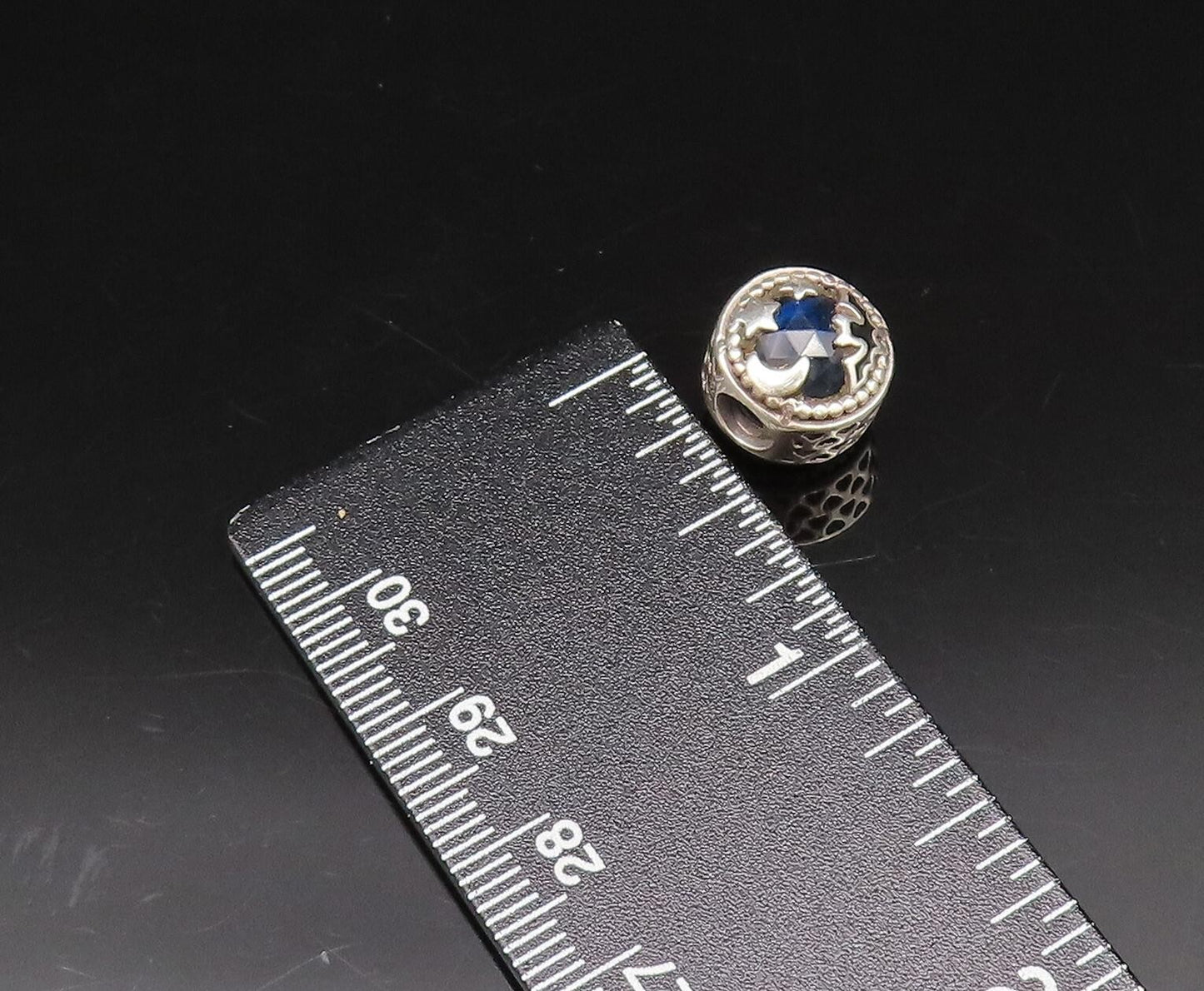925 Sterling Silver  Vintage Enamel Topaz & Gemstones Loose Charms  TR3442