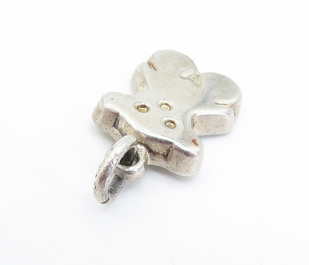 925 Sterling Silver  Vintage Petite Hollow Animal Motif Drop Pendant  PT5135