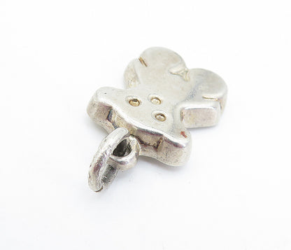 925 Sterling Silver  Vintage Petite Hollow Animal Motif Drop Pendant  PT5135