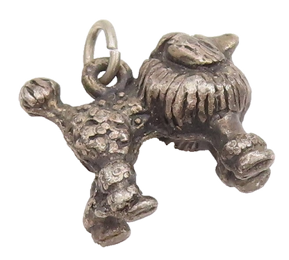 925 Sterling Silver Vintage Pendant Solid Carved 3D Mini Charm Lion  PT23312