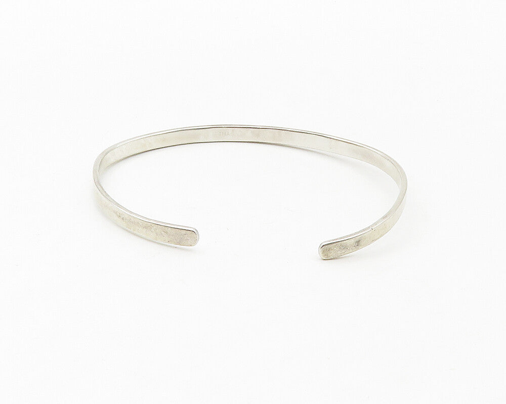 925 Sterling Silver  Vintage Stamped Hope Dream Believe Cuff Bracelet  BT6633