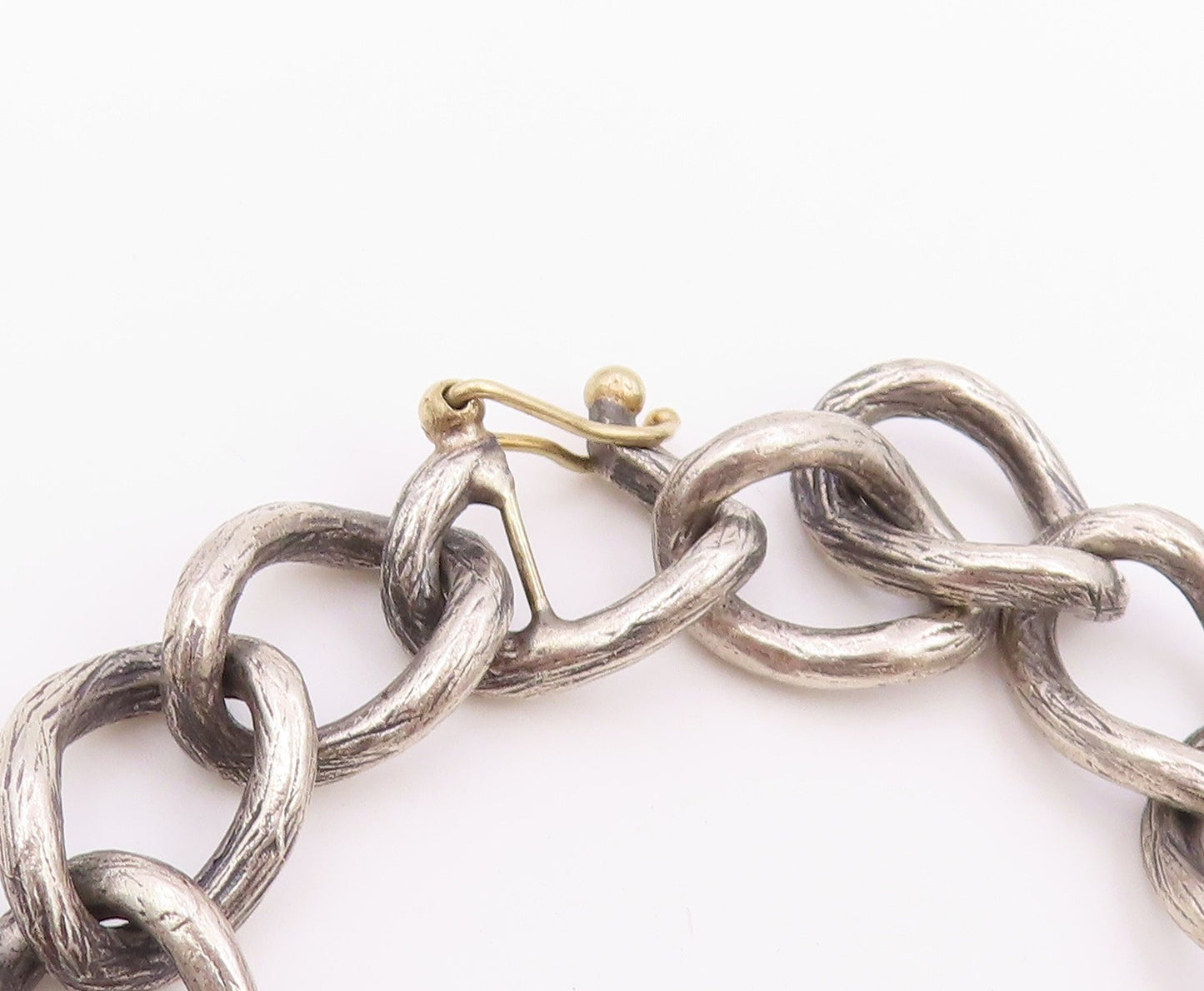 925 Sterling Silver Vintage Bracelet Real Diamonds Initial R Monogram  BT12164