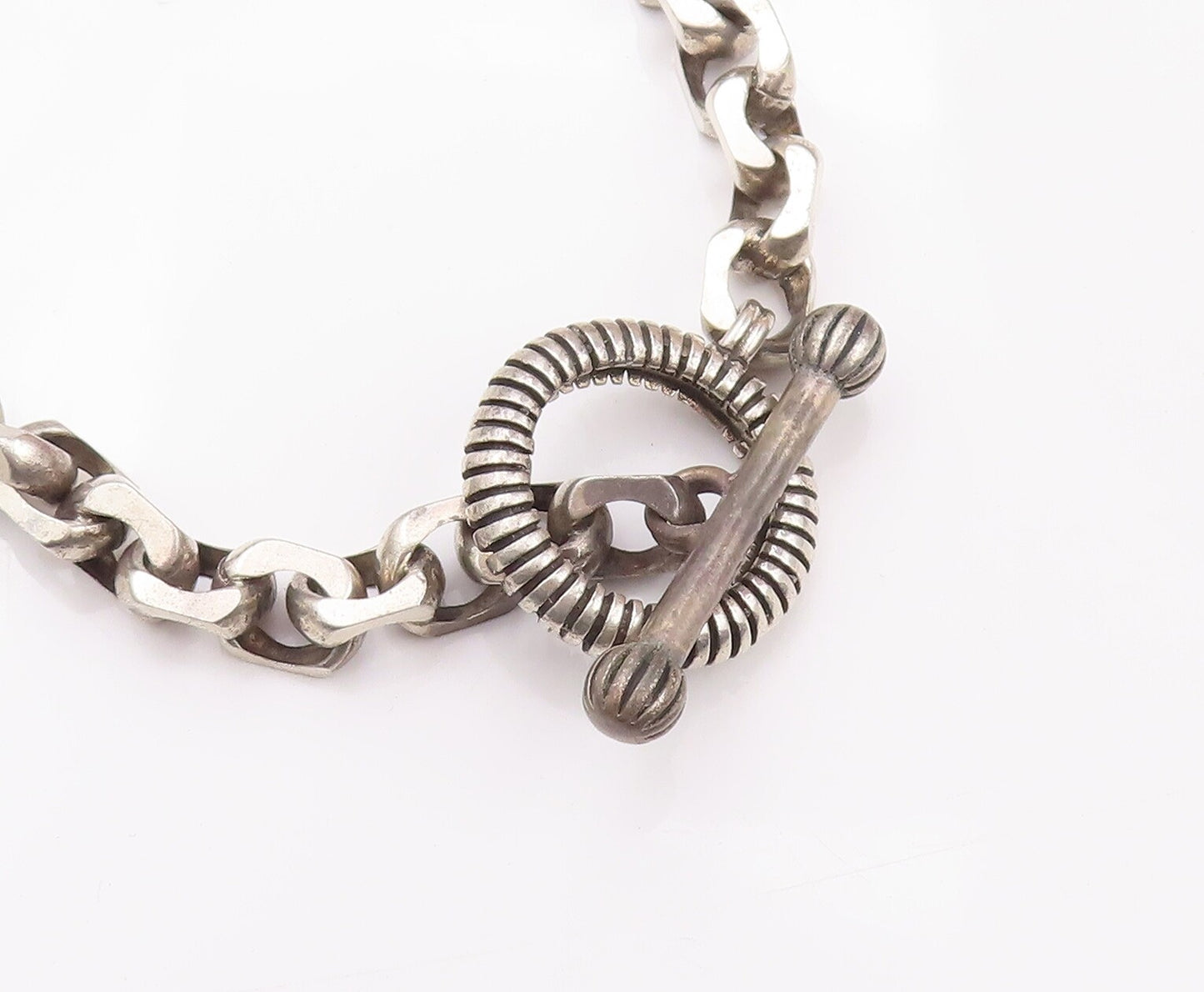 925 Sterling Silver Vintage Necklace STEPHEN DWECK Designer Cubical Rings NE4258