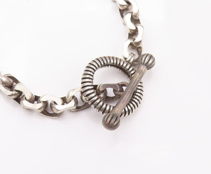 925 Sterling Silver Vintage Necklace STEPHEN DWECK Designer Cubical Rings NE4258