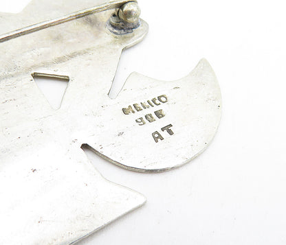 MEXICO 925 Sterling Silver  Vintage Watering Can & Flowers Brooch Pin  BP1672
