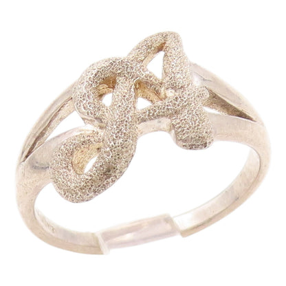 925 Sterling Silver Vintage Ring Modernist Letter A Initial Band  Sz 7  RG35800
