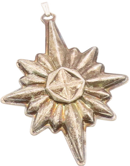 925 Sterling Silver Vintage Pendant REED & BARTON Christmas Tree Star  PT24645