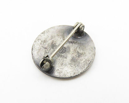 925 Sterling Silver  Vintage Enamel Lawrence Hospital Badge Brooch Pin  BP4227