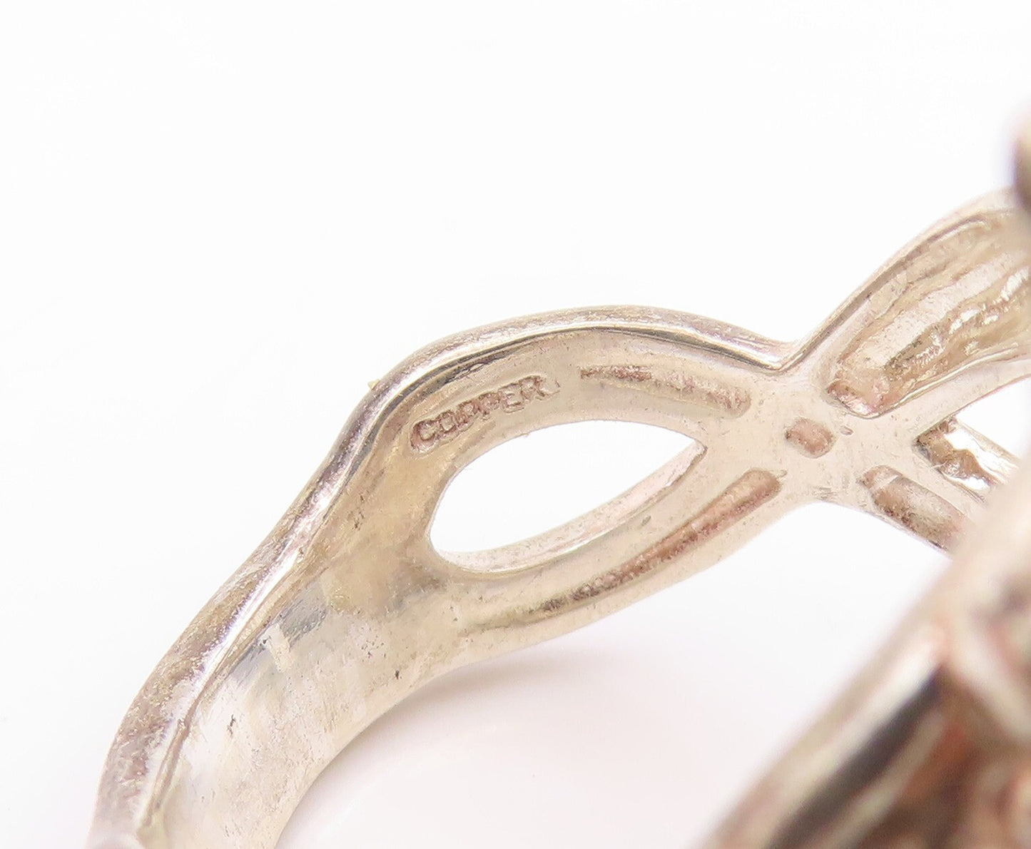 925 Sterling Silver Vintage Ring CAROLYN POLLACK Gemstone Flowers  SZ 8 RG31964
