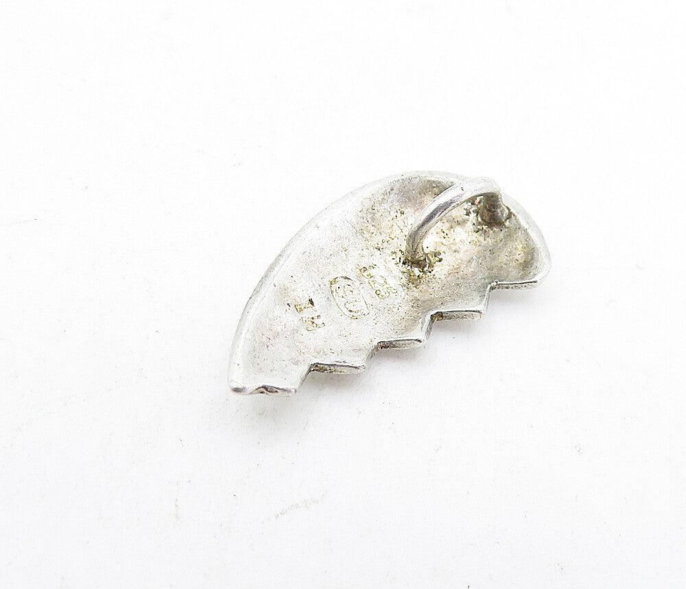 925 Sterling Silver  Vintage Daughter Etched Half Love Heart Pendant  PT3933
