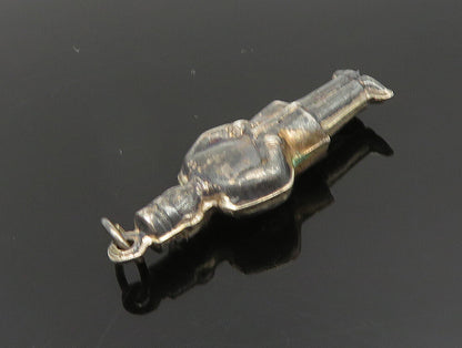 925 Sterling Silver  Vintage Toy Solider With Sword Charm Pendant  PT20280