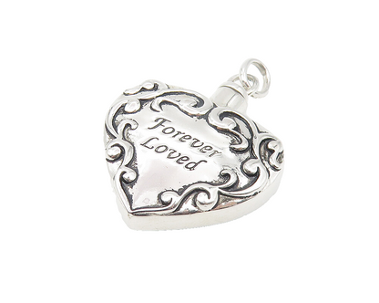 DJB 925 Sterling Silver  Forever Loved Shiny Heart Drop Pendant  PT8667
