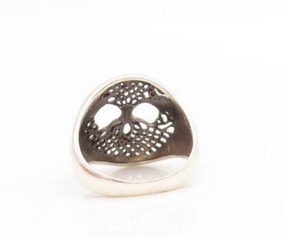 925 Sterling Silver Vintage Ring Celtic Tree Of Life Cut Out Band  Sz 6  RG34092