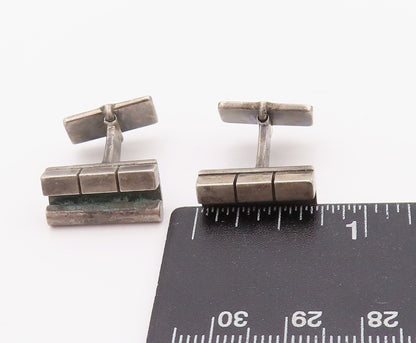 925 Sterling Silver Vintage Cuff Links GEORG JENSEN DENMARK Brick Design  TR3948