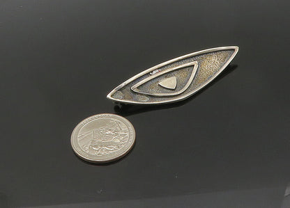 RUDOLPH ANDERSEN DENMARK 925 Silver  Vintage Oxidized Brooch Pin  BP8361