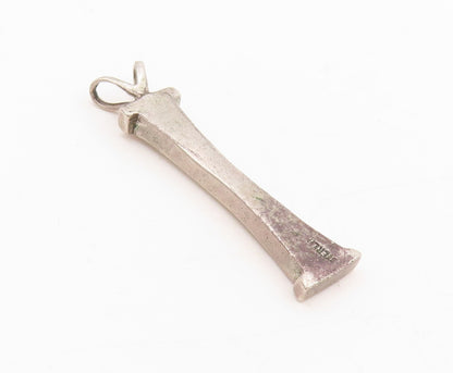 925 Sterling Silver Vintage Pendant Alphabet I Initial Solid Locket  PT25422