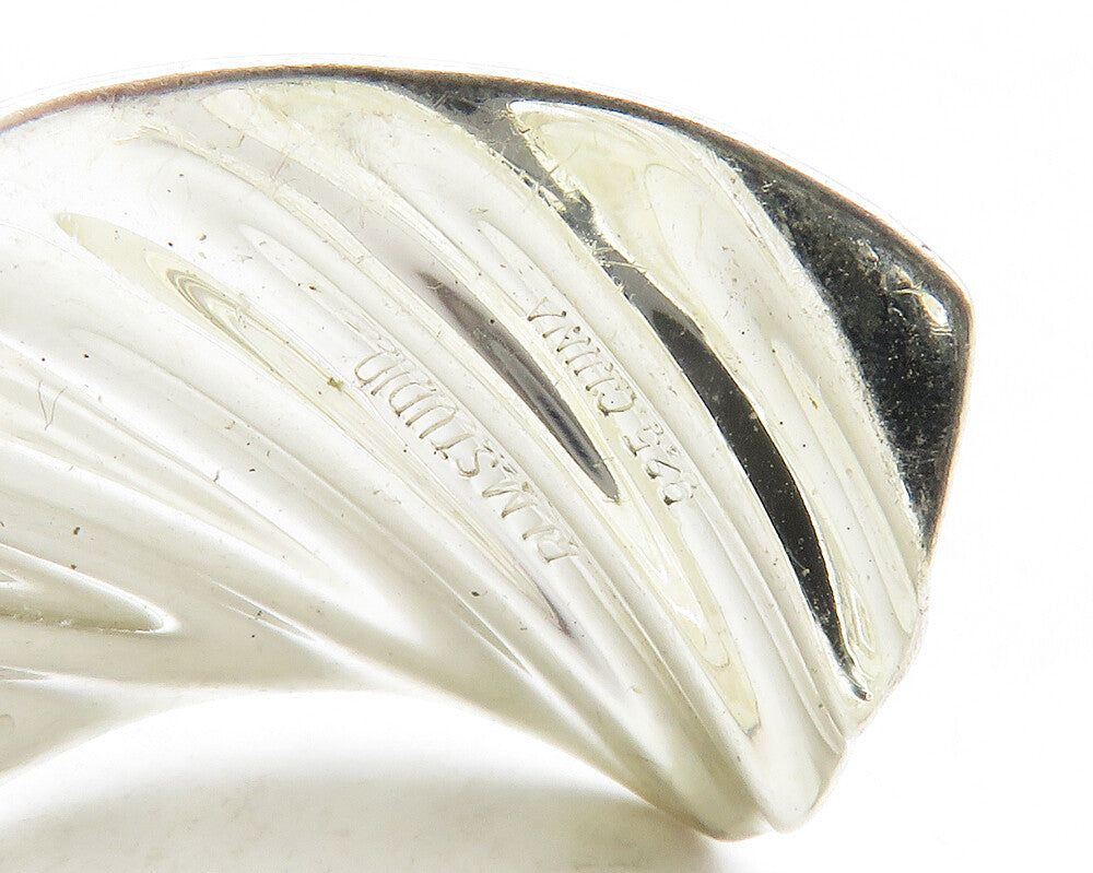 RLM STUDIO 925 Sterling Silver  Shiny Polished Slanted JHoop Earrings  EG6930