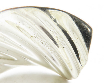 RLM STUDIO 925 Sterling Silver  Shiny Polished Slanted JHoop Earrings  EG6930