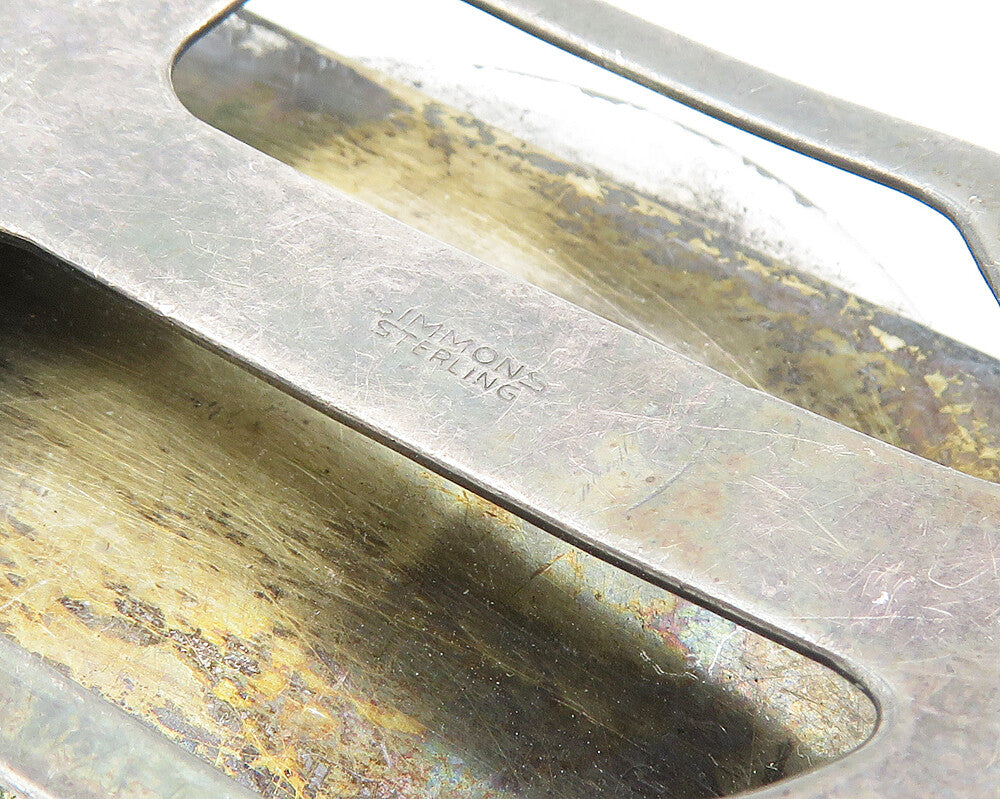 SIMMONS 925 Sterling Silver  Vintage United States Coin Money Clip  TR1768