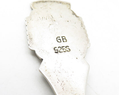 G. BINAU DENMARK 925 Silver  Vintage Petite Hekla Island Espresso Spoon TR1842