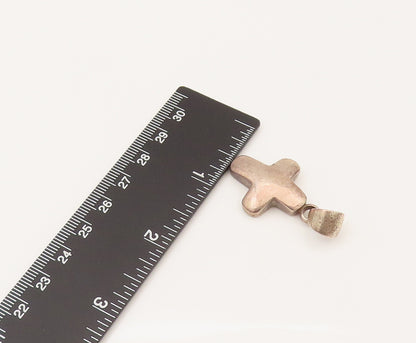SILPADA 925 Silver  Vintage Minimalist Faith Cross Dome Pendant  PT21962