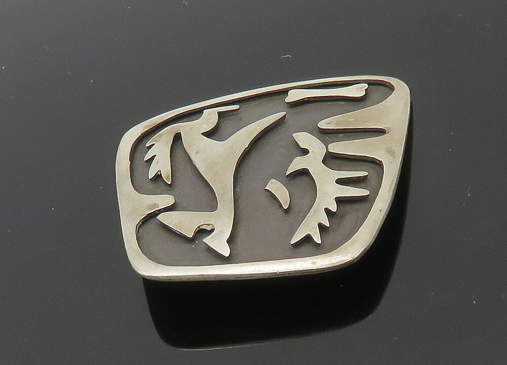 TAXCO 925 Sterling Silver  Vintage Antique Oxidized Animal Brooch Pin  BP8139