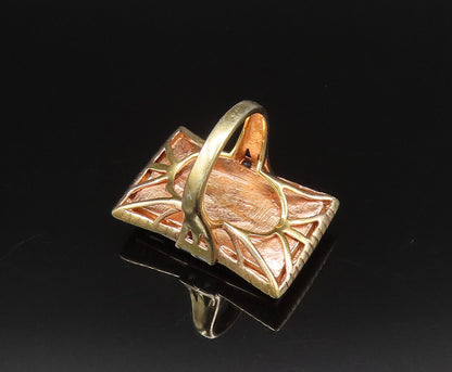 925 Sterling Silver  Vintage Purple Drusy Quartz Statement Ring Sz 7  RG25797