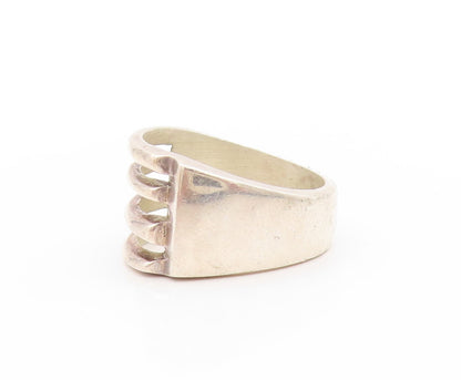 925 Sterling Silver Vintage Ring Minimalist Cutout Tod Design  Sz 7  RG33006