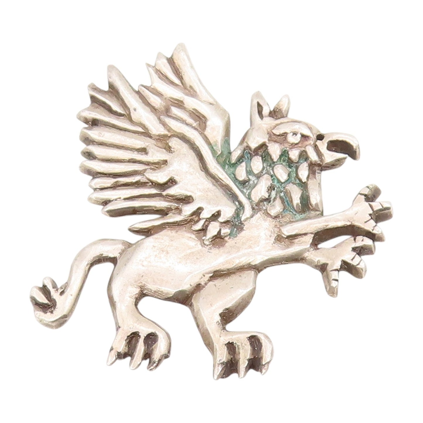 925 Sterling Silver Vintage Paper Weight king Of All Beasts Griffin  TR3892
