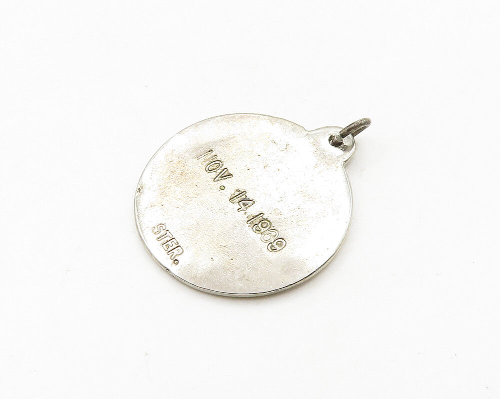 925 Sterling Silver  Vintage Apollo XII Spacecraft 1969 Pendant  PT15510