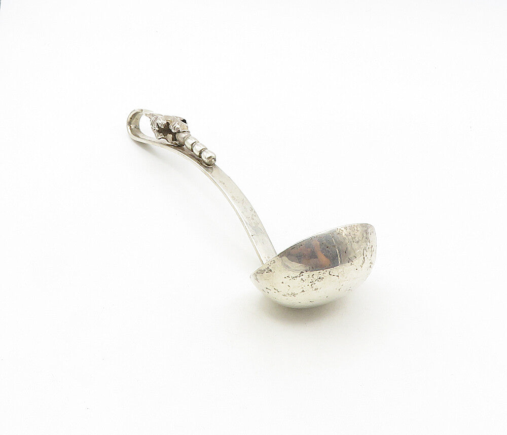 MEXICO 925 Sterling Silver  Vintage Grape Vine Detail Soup Spoon  TR1564