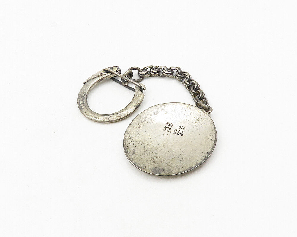 GUATEMALA 925 Silver & 18K GOLD  Vintage Two Tone Bird Motif Key Chain  TR2647