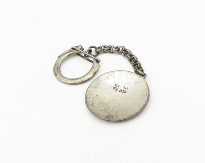 GUATEMALA 925 Silver & 18K GOLD  Vintage Two Tone Bird Motif Key Chain  TR2647