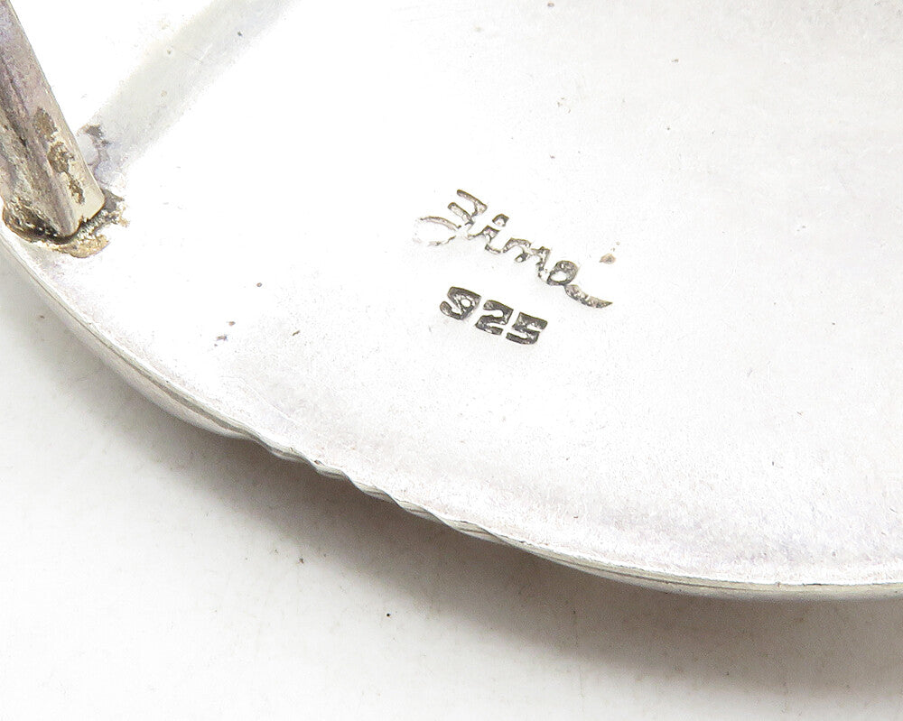 ZIMA 925 Sterling Silver  Vintage Shiny Hollow Scalloped Belt Buckle  TR1676