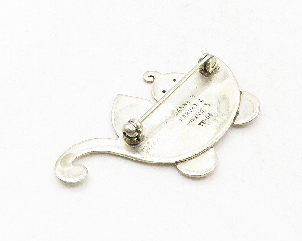 ANNE HARVEY MEXICO 925 Silver  Vintage Baby In Stroller Brooch Pin  BP4805