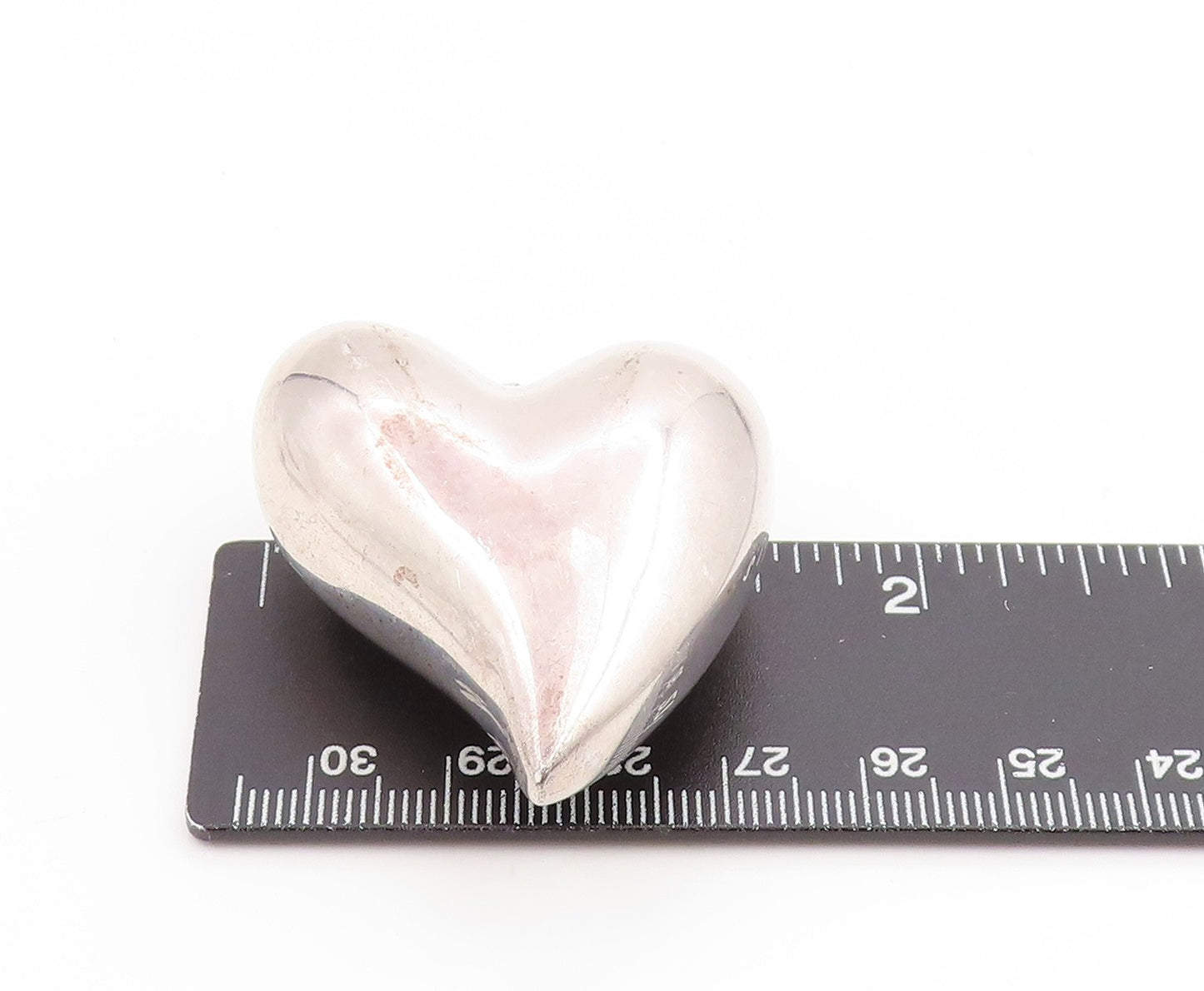 925 Sterling Silver Vintage Pendant PAT AIRESS Stretched Love Heart  PT25253