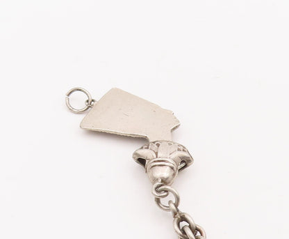 925 Sterling Silver Vintage Pendant MIDDLE EAST Egyptian Queen Nefertiti PT23466