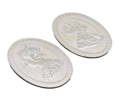 925 Sterling Silver Vintage Coin Victorian Marriage Blessing Solid Coin TR3689