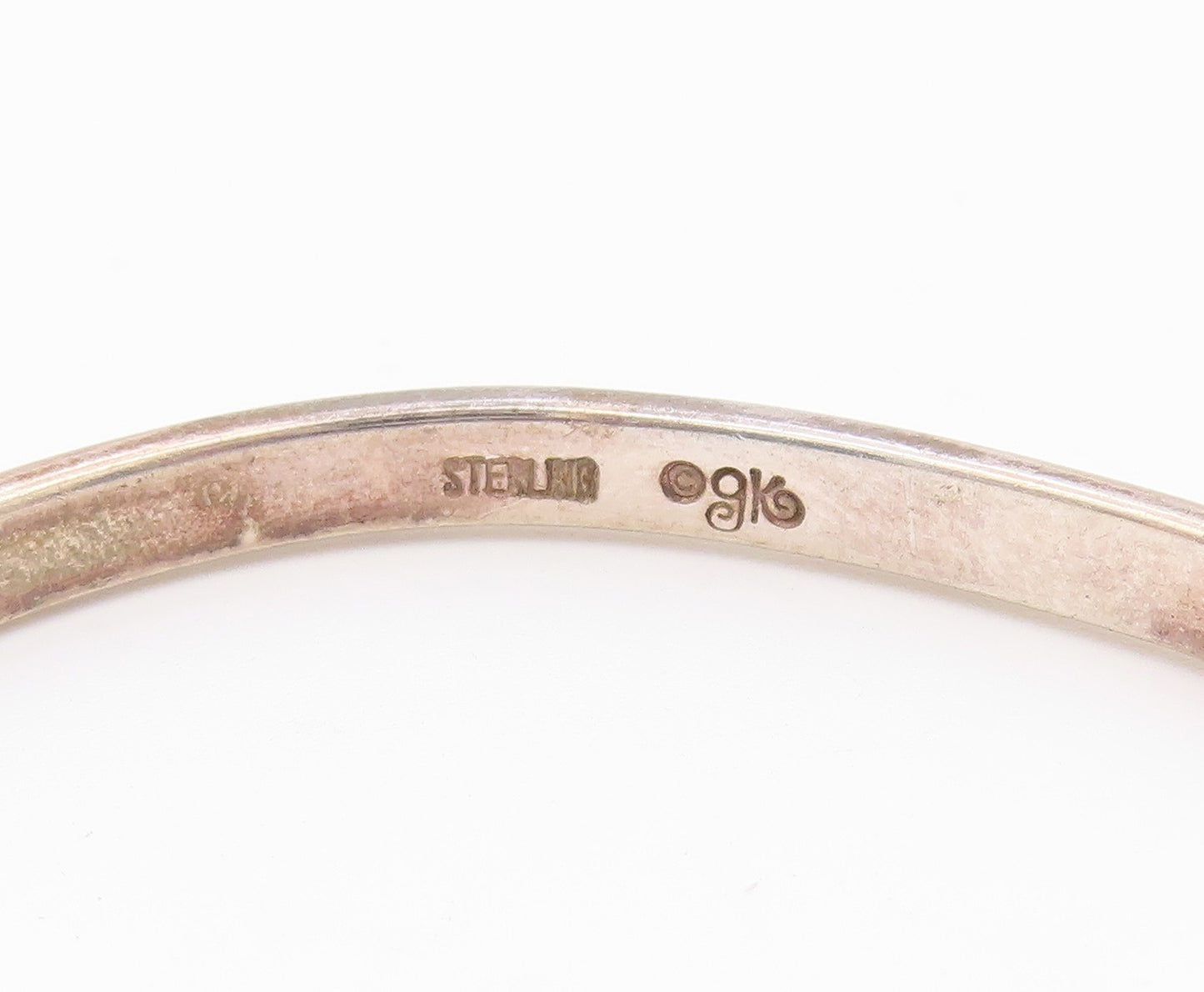 925 Sterling Silver  Vintage Engraved Live Your Dreams Cuff Bracelet  BT9415
